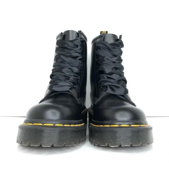 Dr Martens 1460 Bex Smooth Leather Platform Ankle Boots Women’s 7 Shoes - Picture 8 of 12